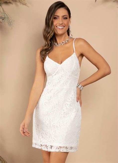fotos de vestido branco curto